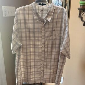 Under Armour Men's Gray Plaid Button-Up Shirt